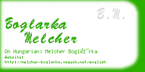 boglarka melcher business card